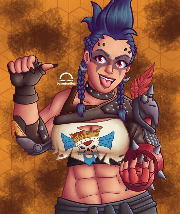 Junker Queen - Overwatch Fanart
