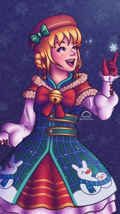 Xmas D.va - Overwatch Fanart