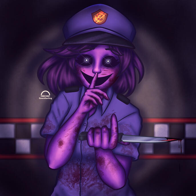 Purple Girl - FNAF Genderbend