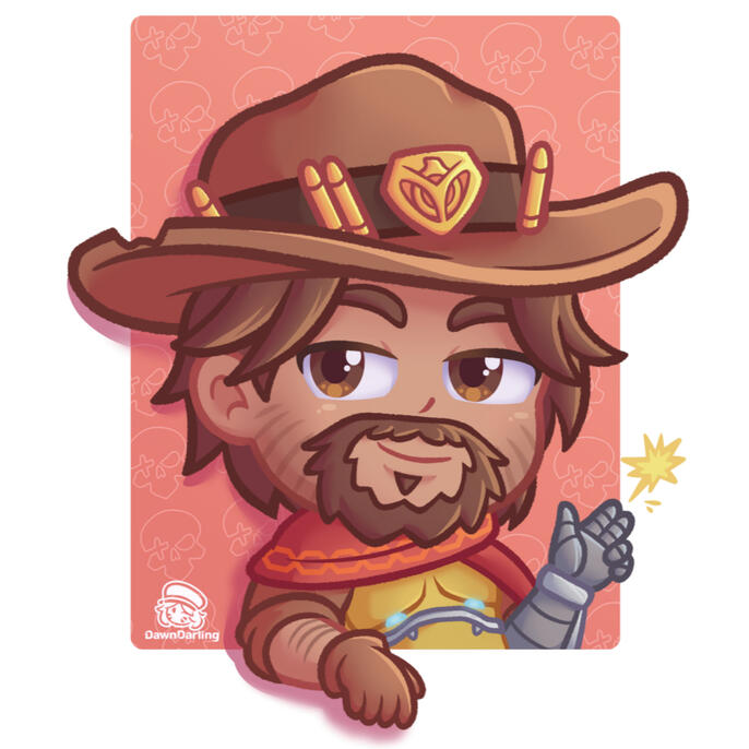 Mini Cassidy - Overwatch 2 Fanart