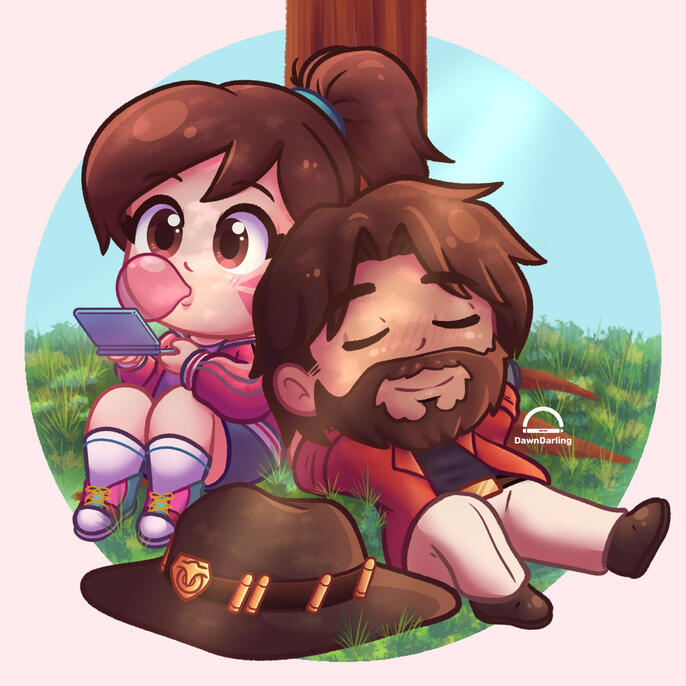 Tiempo de Relax - Overwatch Fanart